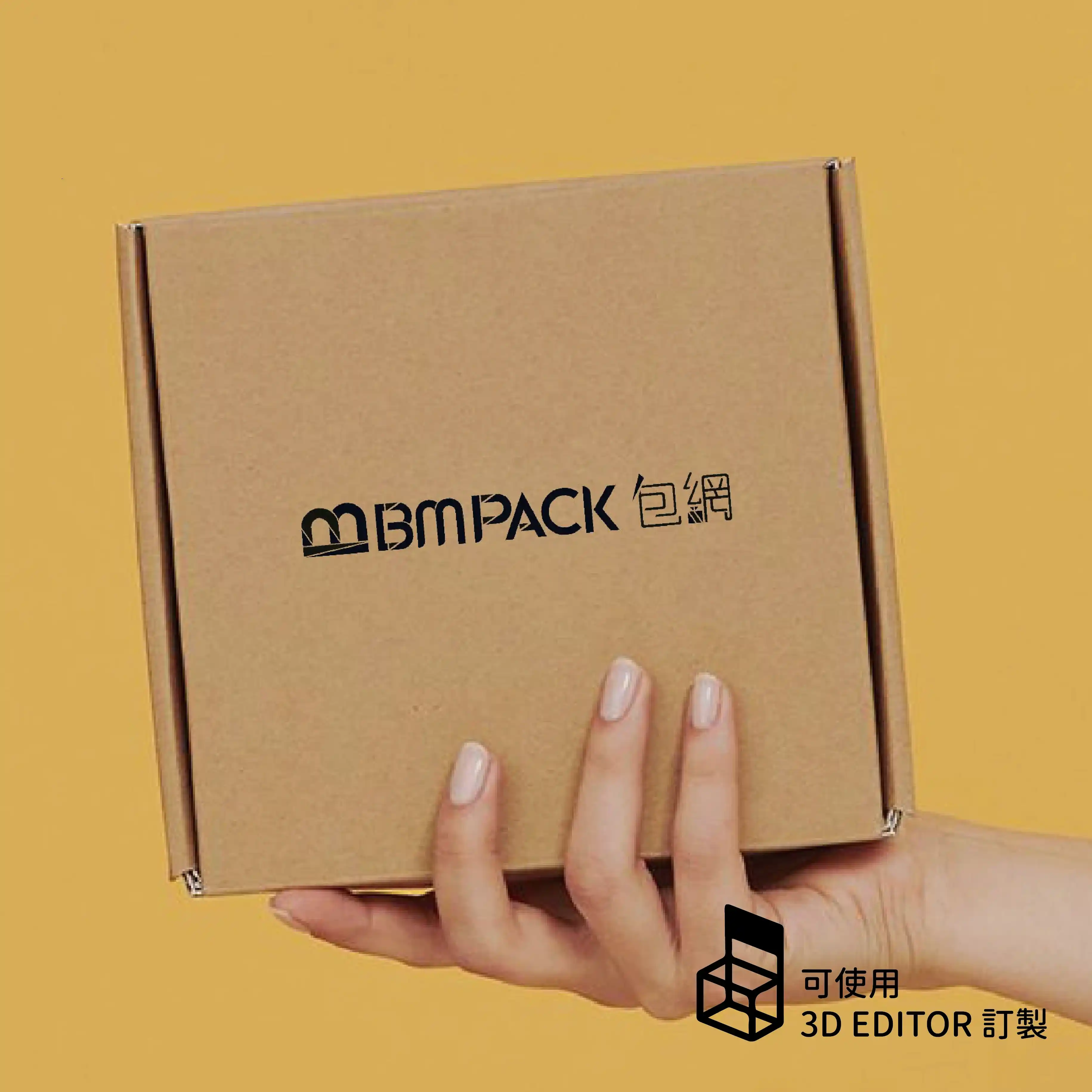 Single Black Kraft Mailer Box